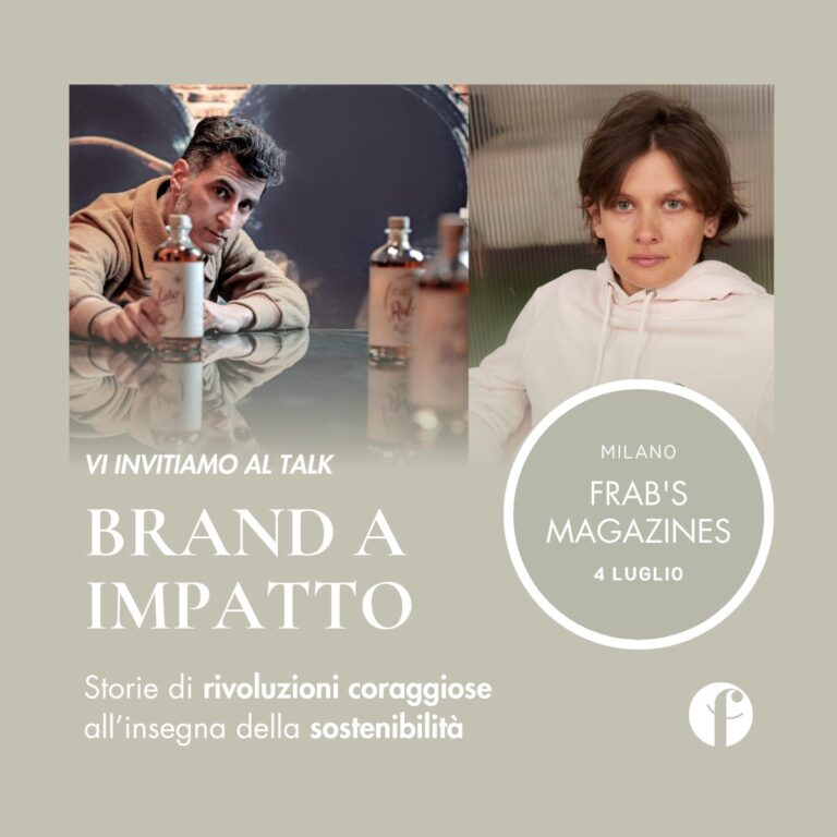 invito evento talk brand a impatto zero frab's magazines milano 4 luglio